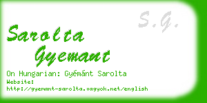 sarolta gyemant business card